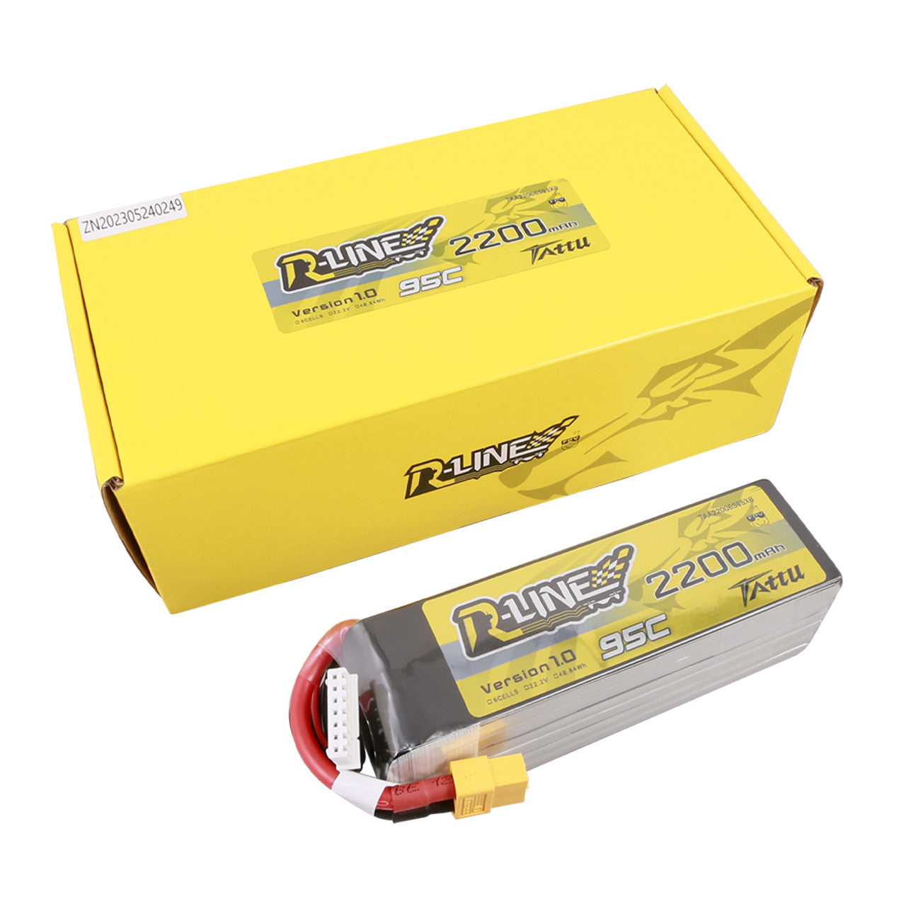 TATTU R-LINE 2200MAH 6S 95C LIPO XT60 - DroneDynamics.ca