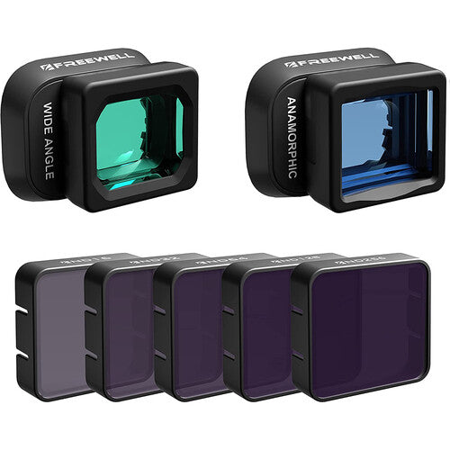 Freewell Wide-Angle & Anamorphic Lenses with ND Filters Set for DJI Mini 3 Pro - DroneDynamics.ca
