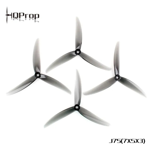 HQProp J75 7X5X3 Light Grey (2CW+2CCW)-Poly Carbonate - DroneDynamics.ca