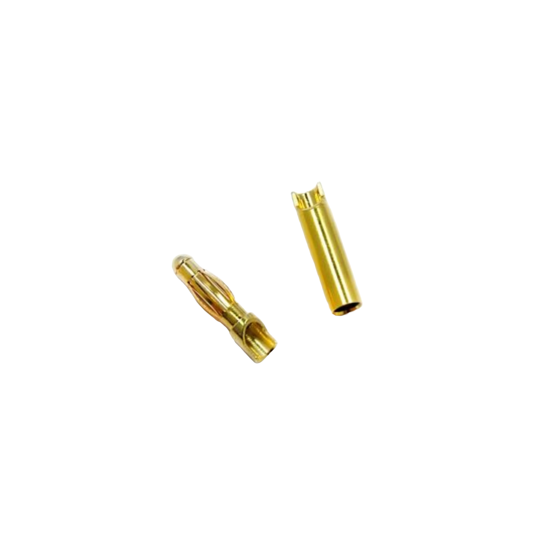2mm Gold Bullet Connector (10x Male/Female) - DroneDynamics.ca