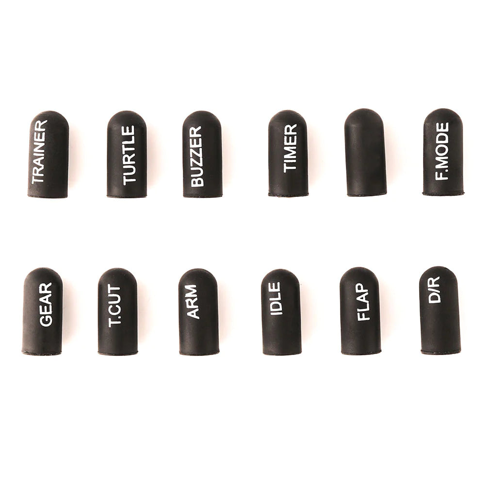 12pcs Labeled Silicon Switch Cover Set - DroneDynamics.ca