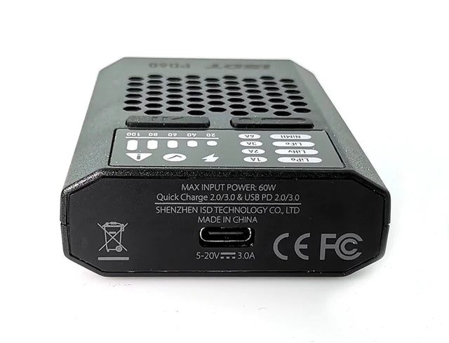 ISDT PD60S 60W 6A DC Battery Balance Charger Type-C Input (1-4s) - DroneDynamics.ca