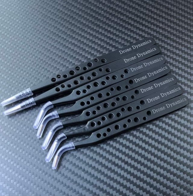 RJX High Precision Tweezers Stainless Steel Cooling Hole Electronics Repair Hand Tools - DroneDynamics.ca