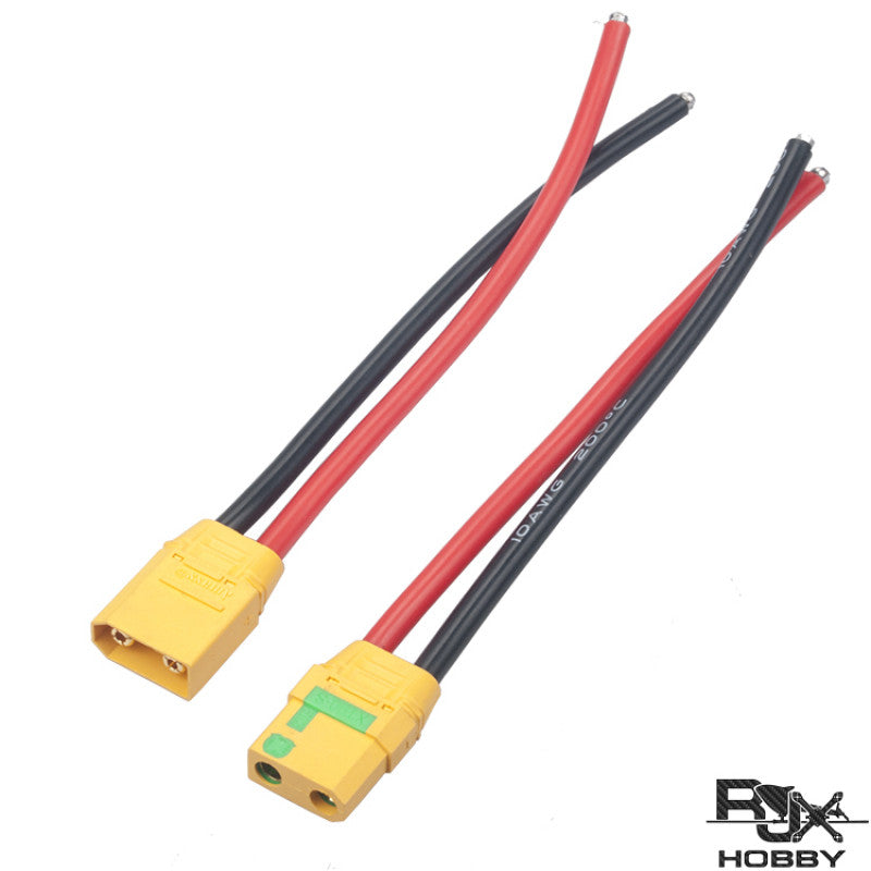 RJXHOBBY Anti Spark Male Female Set XT90-S Plug Connector With 150mm 10AWG Cable For RC Models Drone - DroneDynamics.ca
