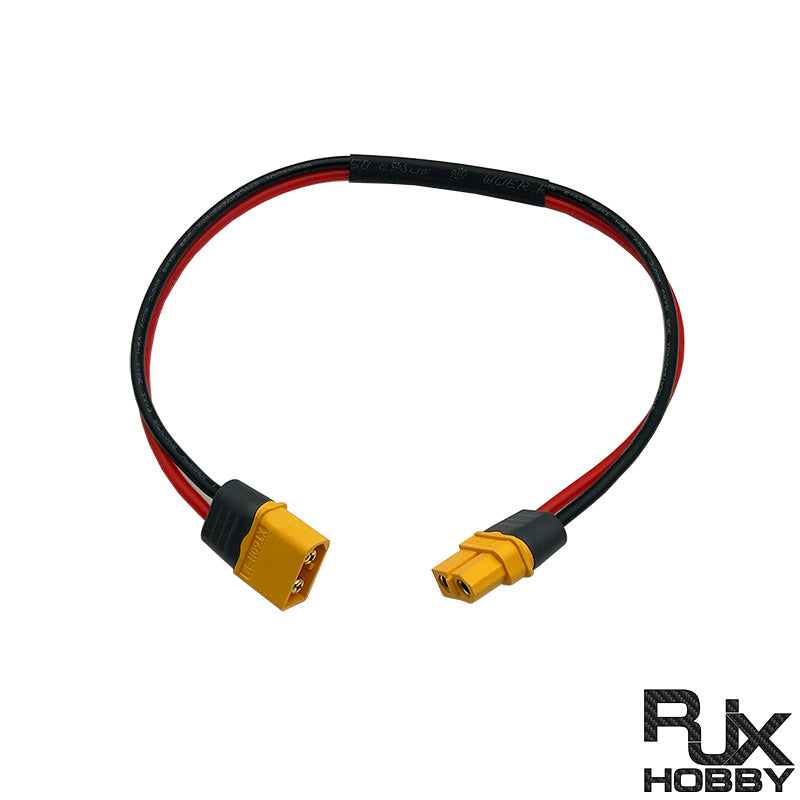 RJX XT60 Male to XT60 Female Extension Adapter - DroneDynamics.ca