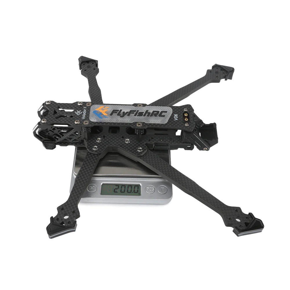 FlyFish RC Volador Ⅱ VD6 Deadcat FPV LR T700 Frame Kit (Tropical Mix) - DroneDynamics.ca