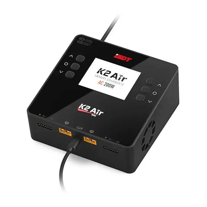 iSDT K2 Air Bluetooth 20A Dual Smart Charger/Discharger - AC 200W / DC 500W x2 - DroneDynamics.ca