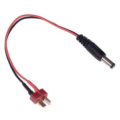 K-046 DC(2.1or2.5)to Deans male plug with 16AWG silicone wire L=15CM - DroneDynamics.ca