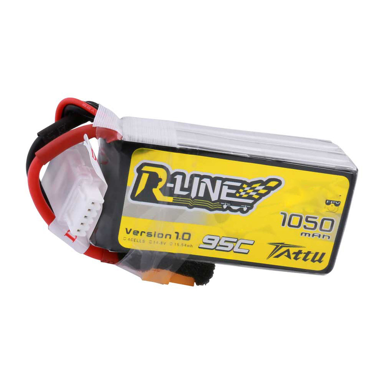 Tattu R-Line 1050mAh 95C 4S1P Lipo Battery Pack with XT60 Plug - DroneDynamics.ca