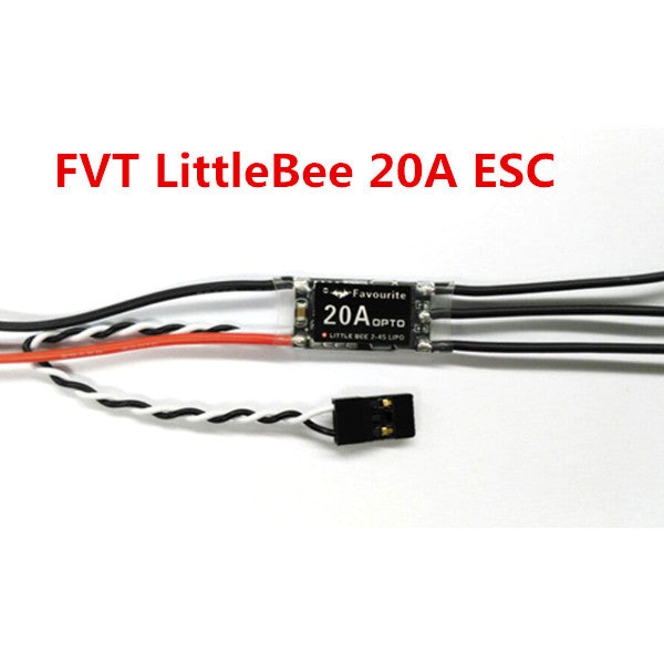 FVT LittleBee 20A ESC BLHeli OPTO 2-4S Supports OneShot125 For RC Multirotors - DroneDynamics.ca