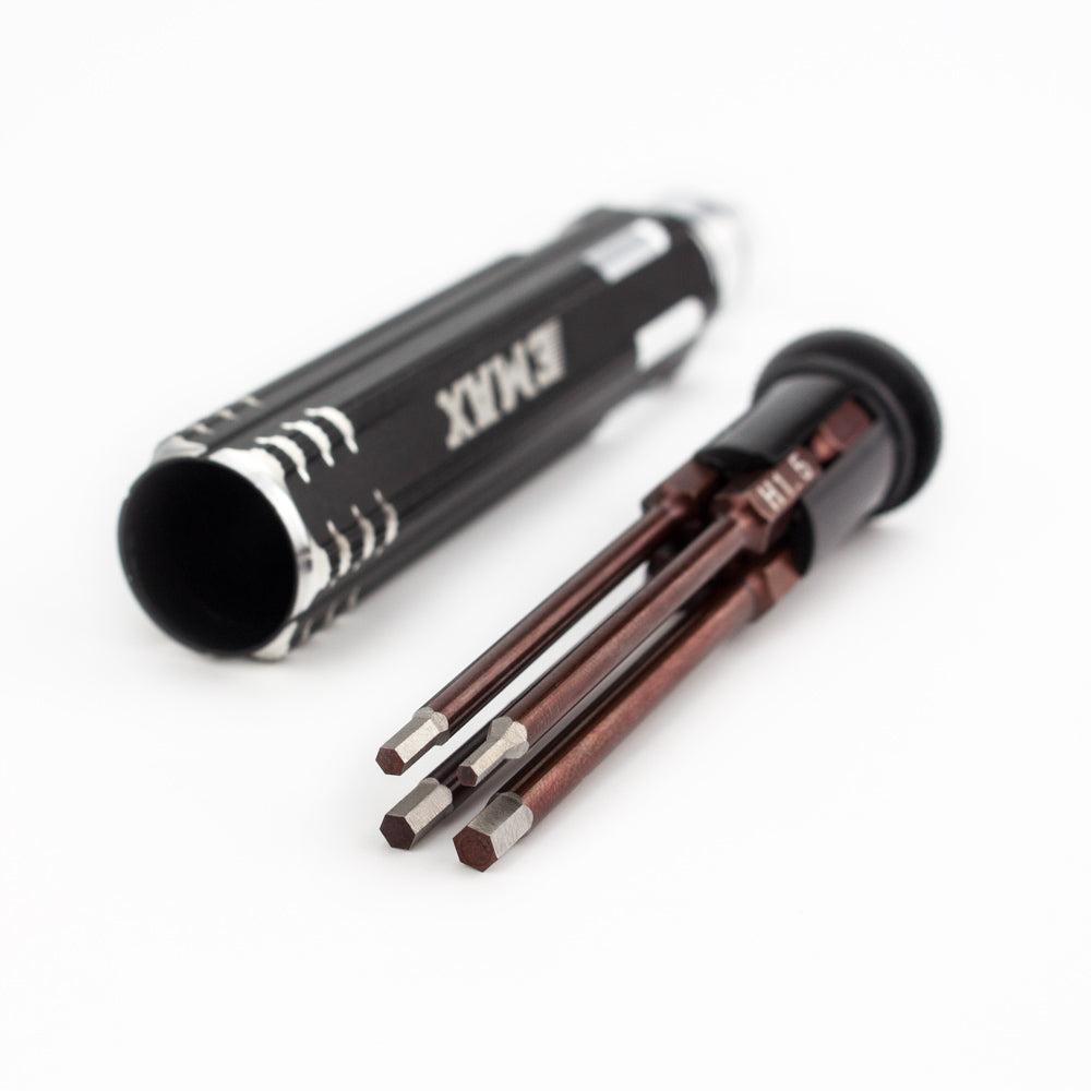 4 in 1 Emax Hexagon Socket Screwdriver Set Allen Driver H1.5 H2.0 H2.5 H3.0mm Modeling Making Tools for RC Model FPV Building - DroneDynamics.ca