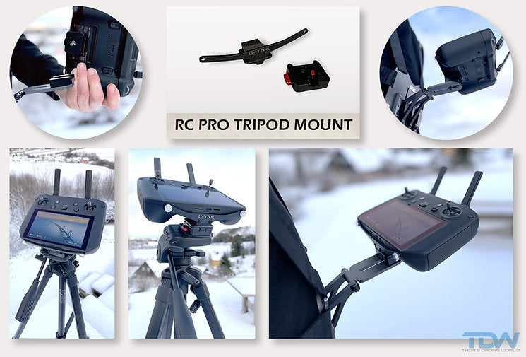 Tripod Bracket for DJI RC Pro - DroneDynamics.ca