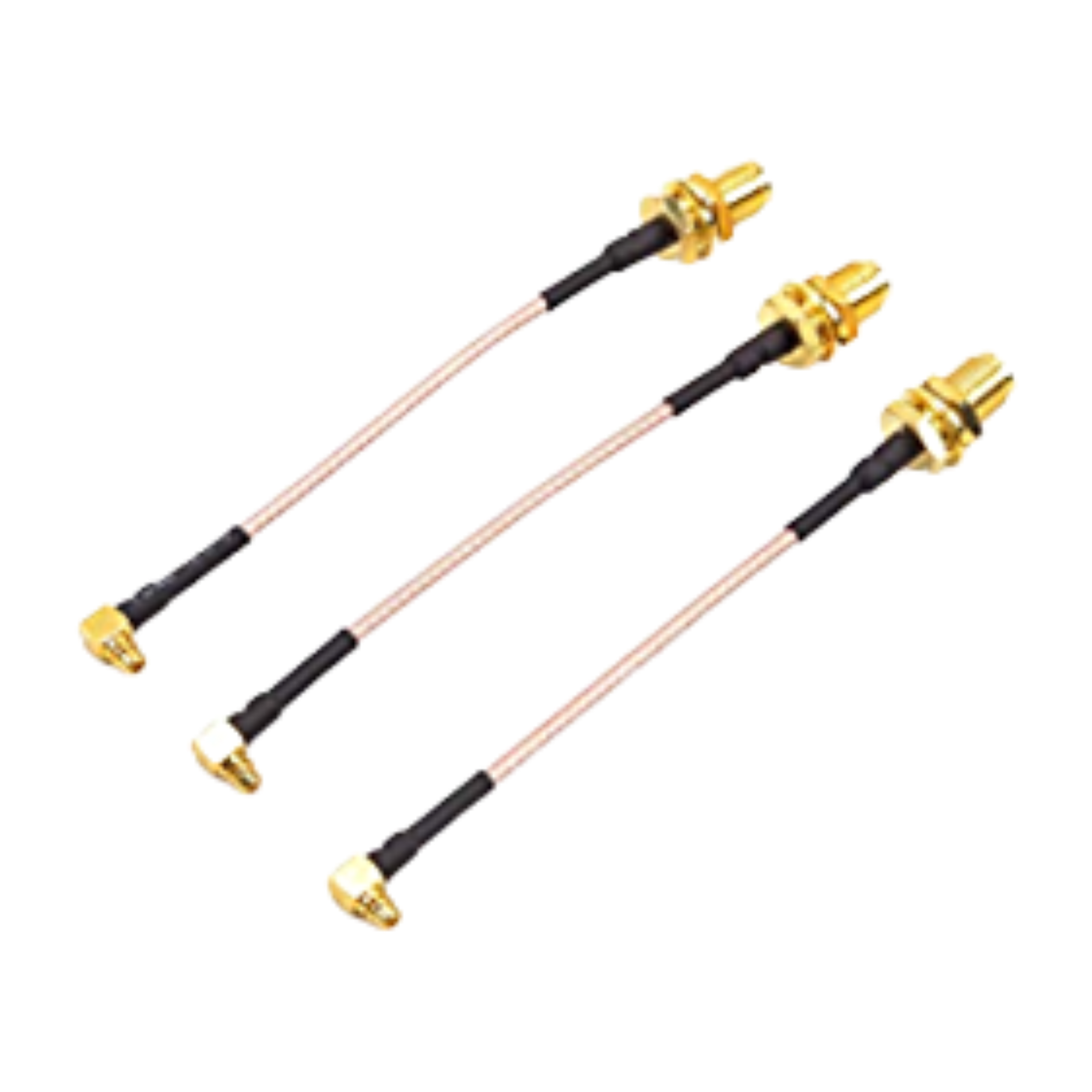 Wolfwhoop Q3-A 3pcs MMCX to SMA Female 80mm Low Loss FPV Antenna Extension Cable Antenna Adapter - DroneDynamics.ca