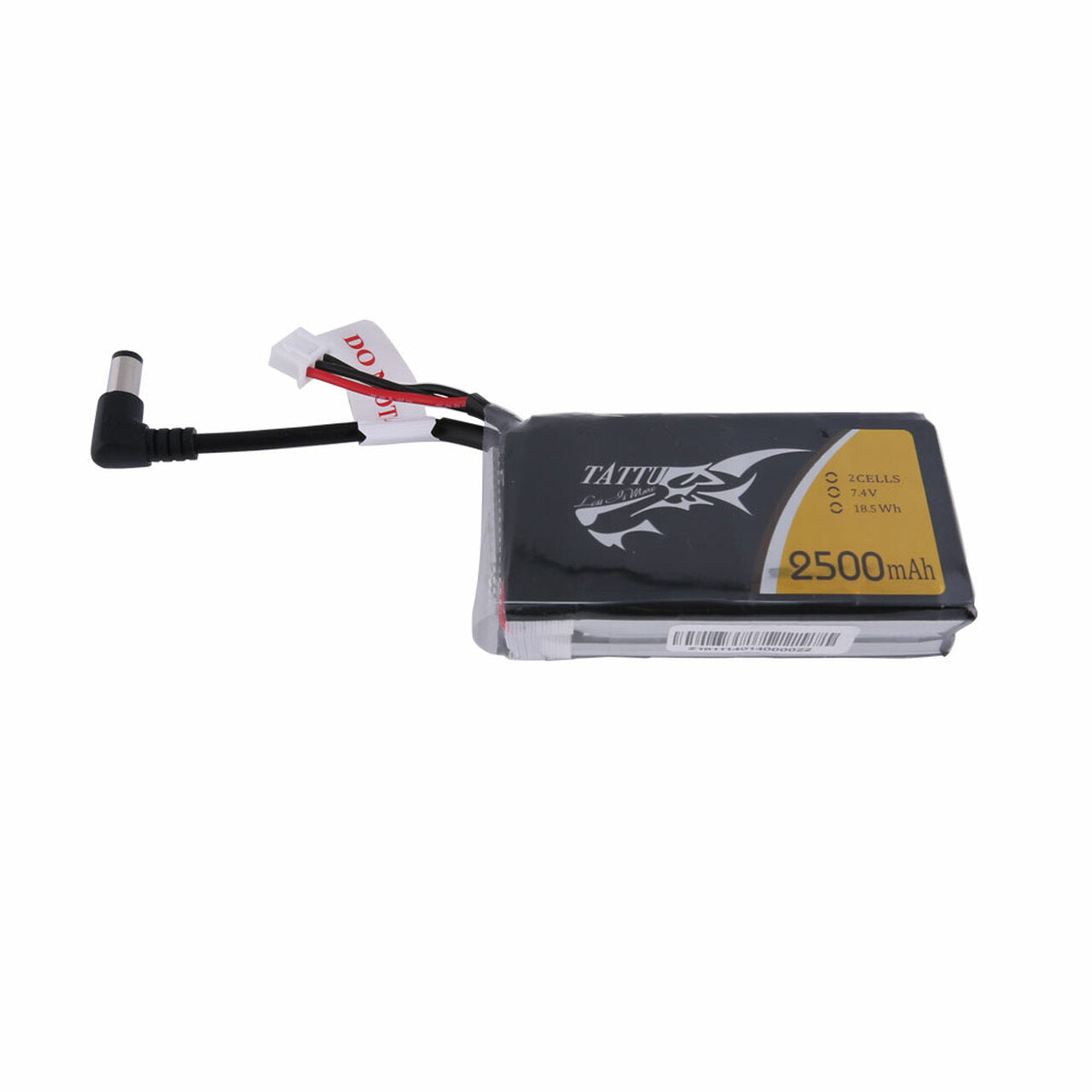 Tattu 2500mAh 2S1P Fatshark Goggles Lipo Battery Pack with DC5.5mm Plug - DroneDynamics.ca